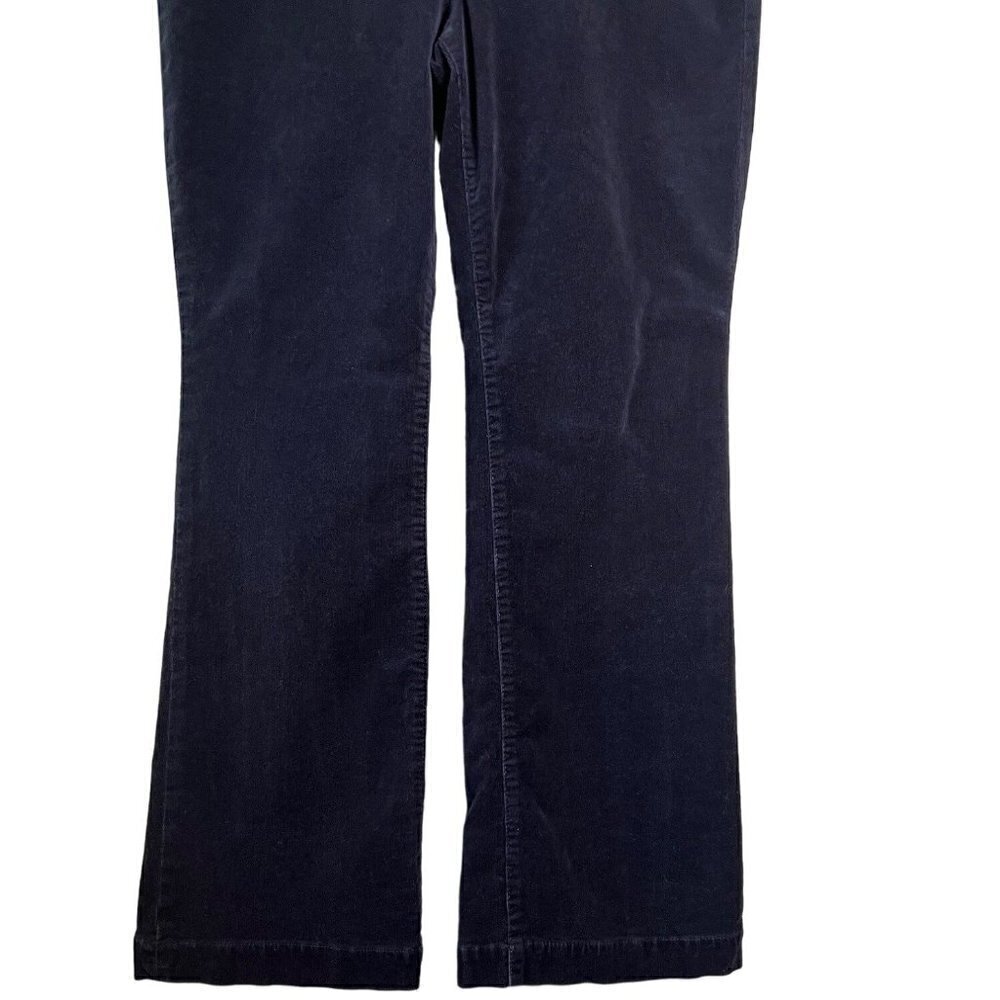 Talbots Women's Black Flawless 5 Pocket Corduroy Flare Pants Petite Size 10 - Picture 7 of 9
